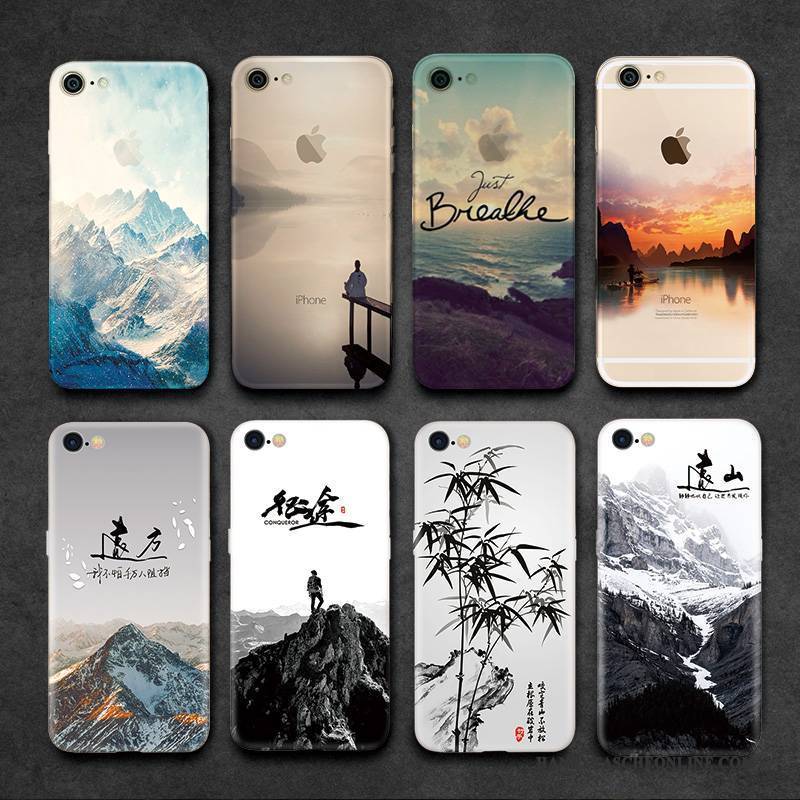 Hülle iPhone 7 Plus Kreativ Anti-sturz Handyhüllen, Case iPhone 7 Plus Farbe Trend Chinesische Art