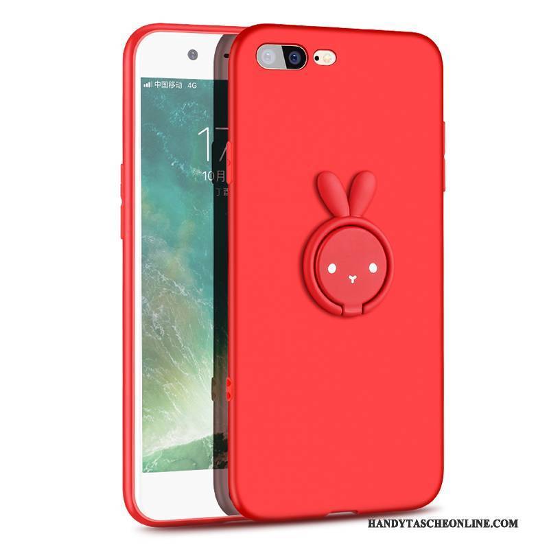 Hülle iPhone 7 Plus Kreativ Anti-sturz Persönlichkeit, Case iPhone 7 Plus Silikon Rot Handyhüllen