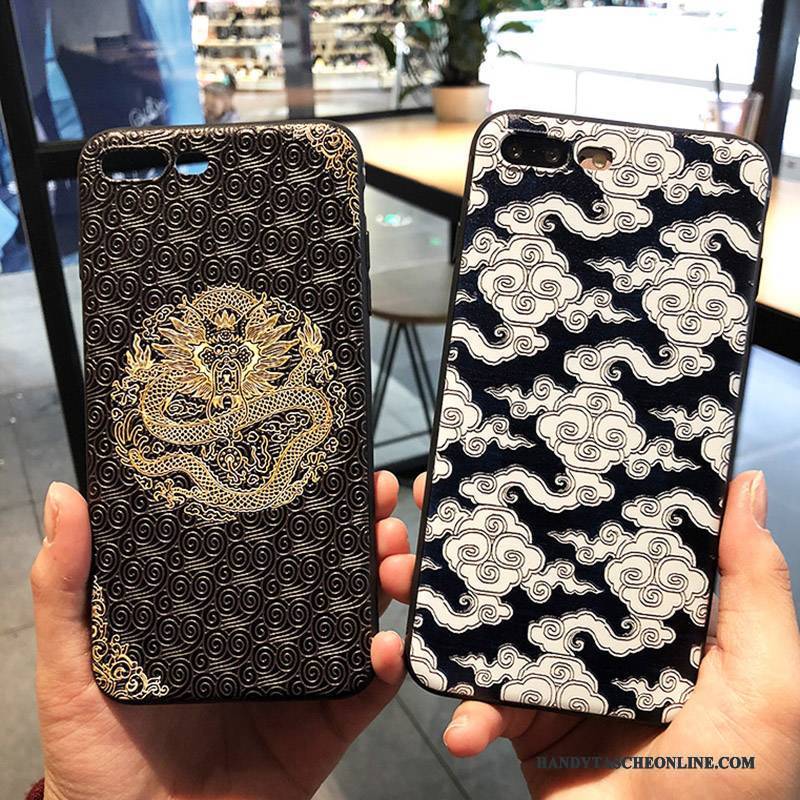 Hülle iPhone 7 Plus Schutz Anti-sturz Totem, Case iPhone 7 Plus Taschen Handyhüllen Schwarz