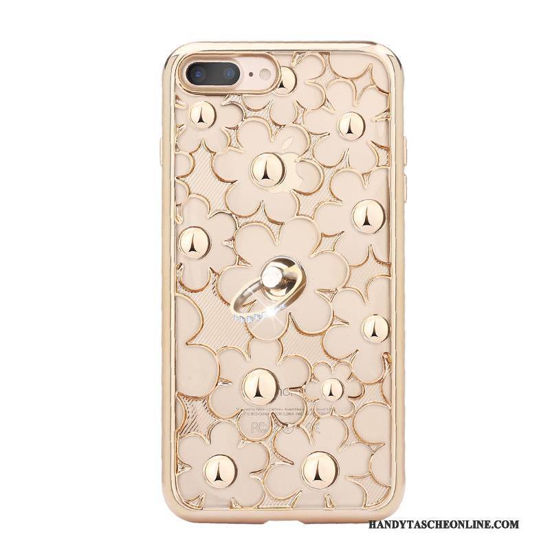Hülle iPhone 7 Plus Strass Anti-sturz Neu, Case iPhone 7 Plus Taschen Handyhüllen Gold
