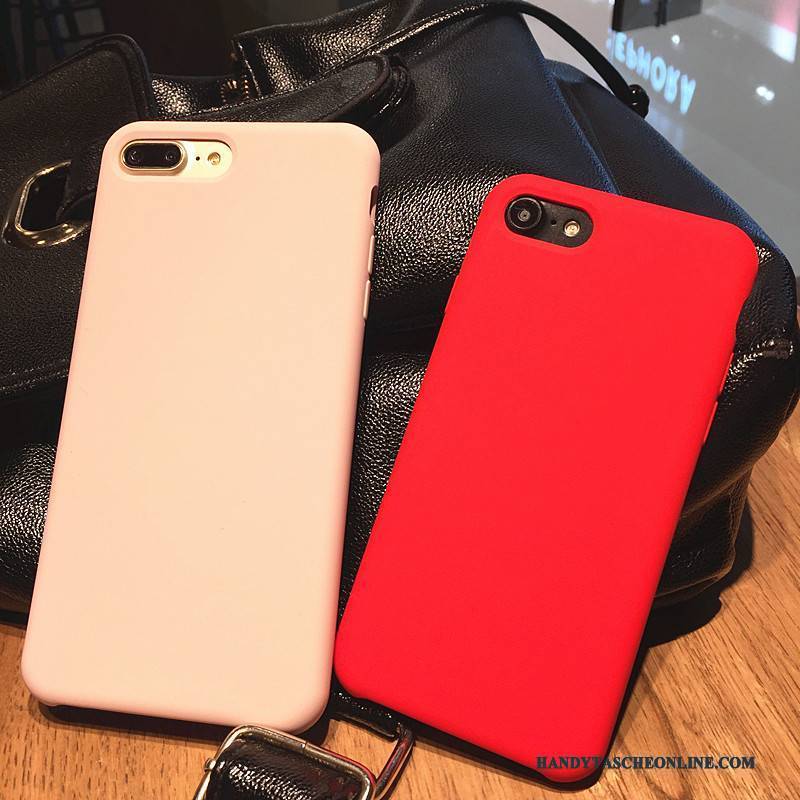 Hülle iPhone 7 Plus Weiche Rot Echt, Case iPhone 7 Plus Silikon Nubuck Anti-sturz