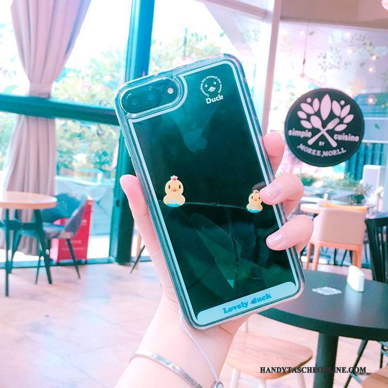 Hülle iPhone 7 Weiche Nette Handyhüllen, Case iPhone 7 Kreativ Ente Hängende Verzierungen