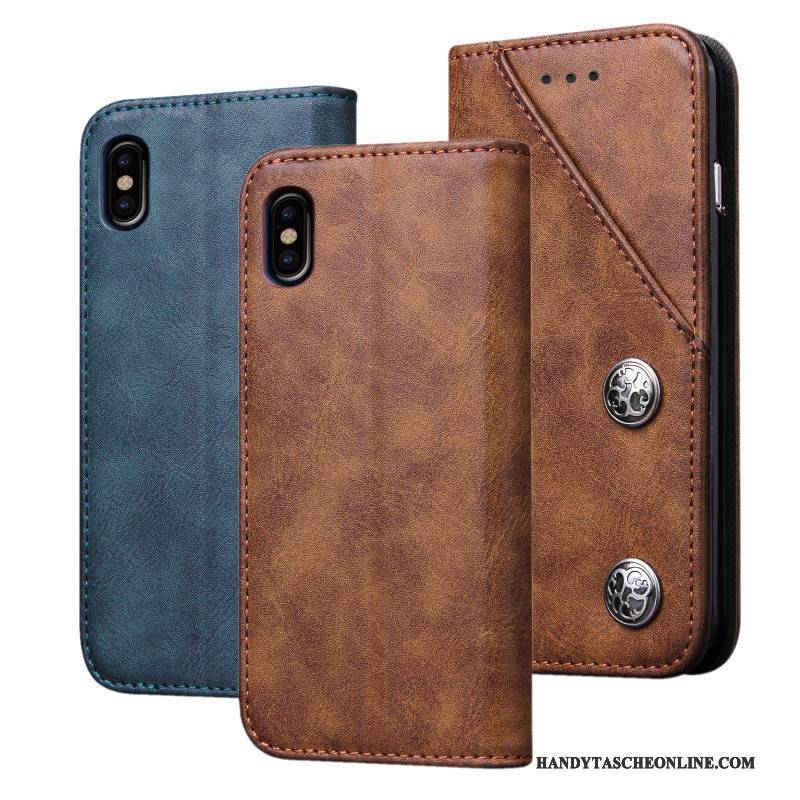 Hülle iPhone 8 Lederhülle Handyhüllen Anti-sturz, Case iPhone 8 Silikon
