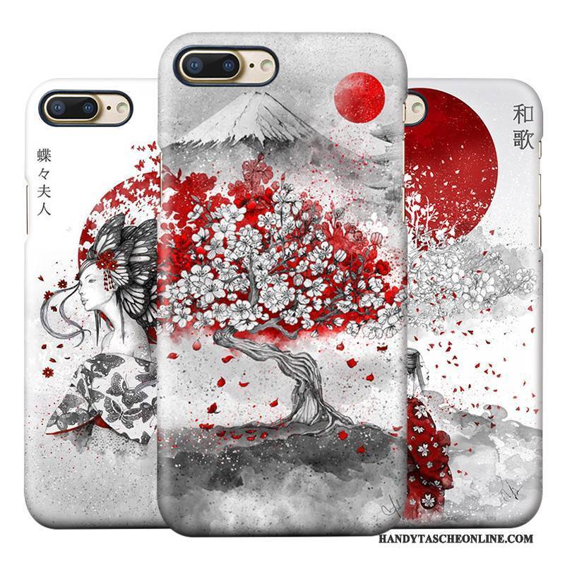 Hülle iPhone 8 Plus Schutz Schwer Nubuck, Case iPhone 8 Plus Anti-sturz Wind