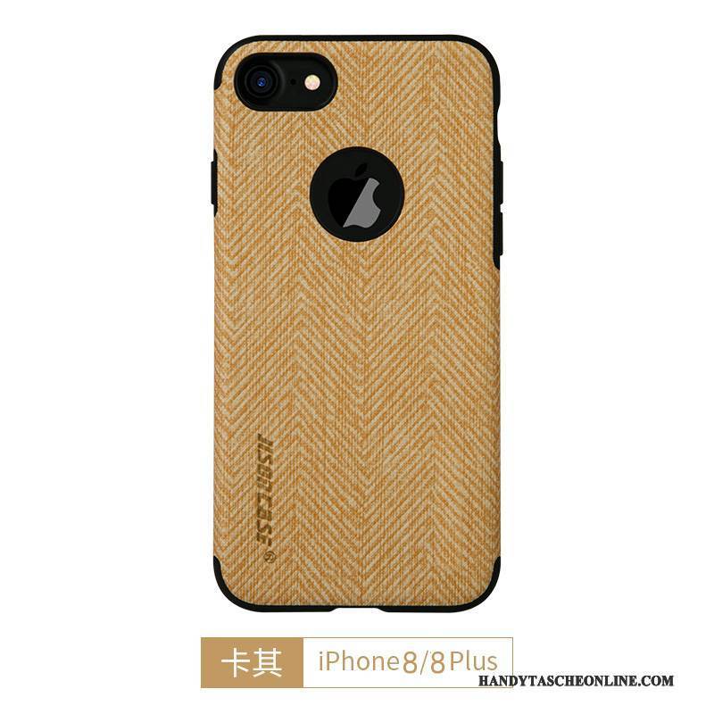 Hülle iPhone 8 Plus Silikon Gelb Blau, Case iPhone 8 Plus Schutz Handyhüllen Rot