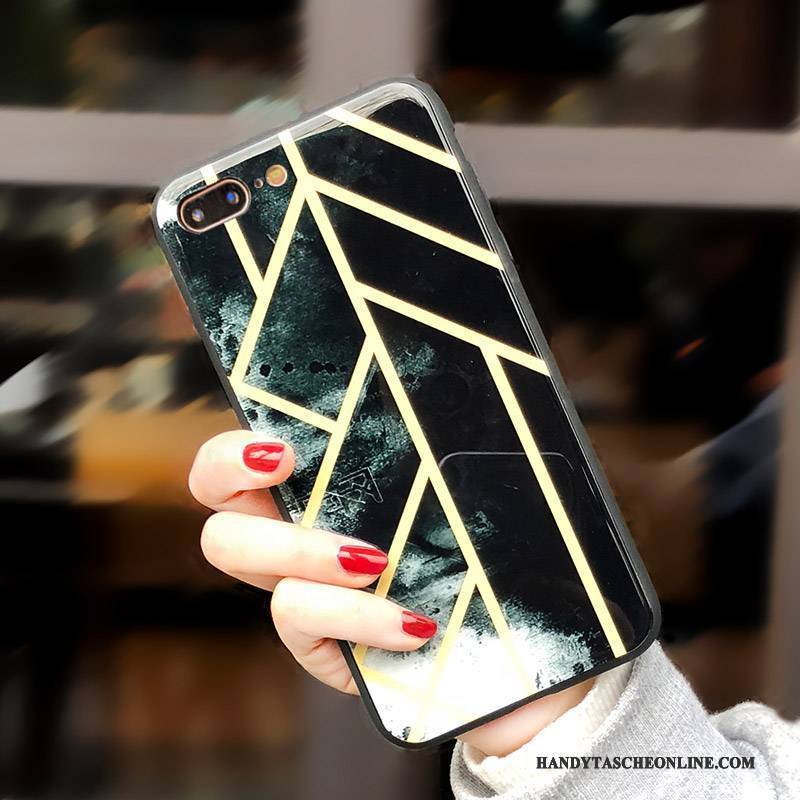 Hülle iPhone 8 Plus Taschen Kariert Trendmarke, Case iPhone 8 Plus England Anti-sturz