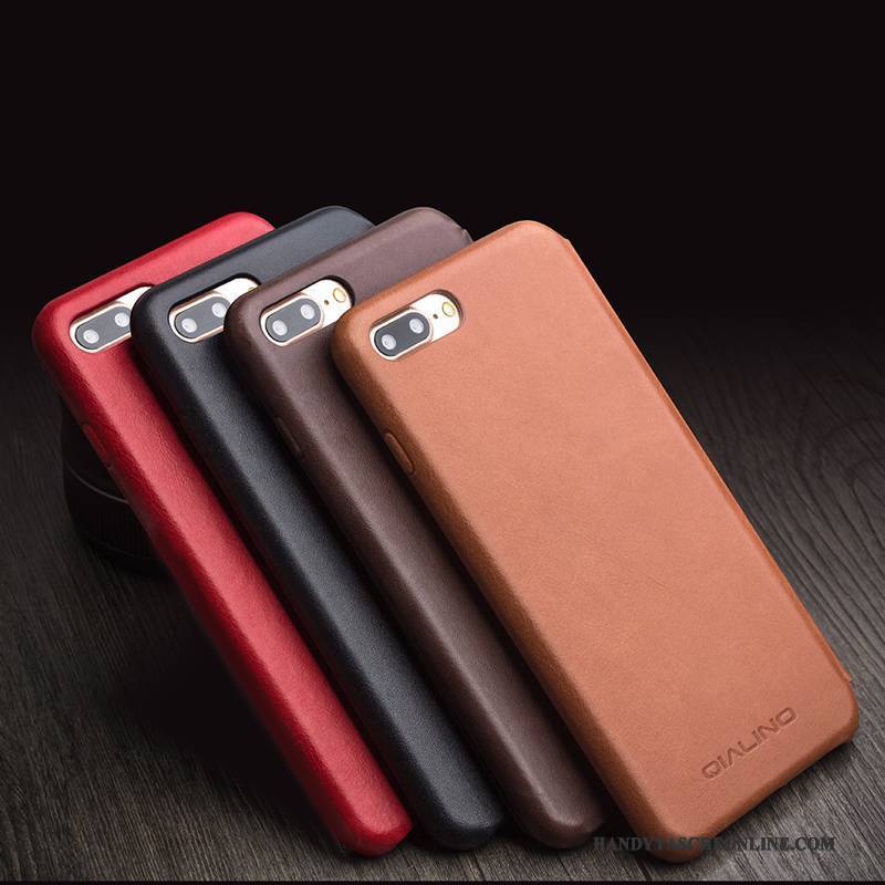 Hülle iPhone 8 Schutz Business Handyhüllen, Case iPhone 8 Leder Dünne