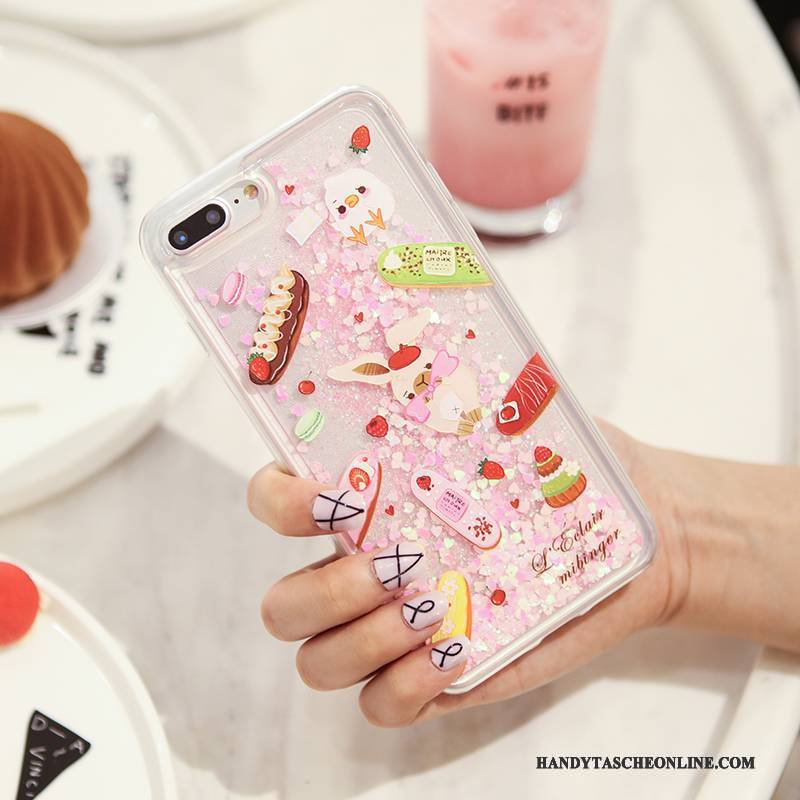 Hülle iPhone 8 Silikon Nette Anti-sturz, Case iPhone 8 Taschen Treibsand Handyhüllen