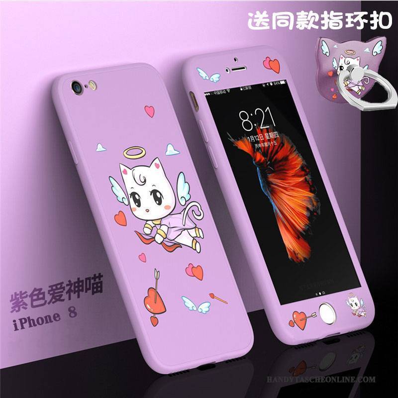 Hülle iPhone 8 Taschen Lila Trendmarke, Case iPhone 8 Weiche Handyhüllen