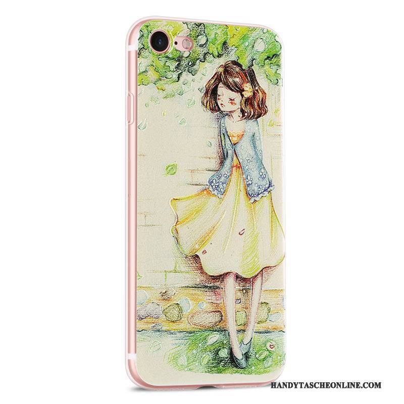 Hülle iPhone 8 Taschen Neu Grün, Case iPhone 8 Silikon Persönlichkeit Handyhüllen
