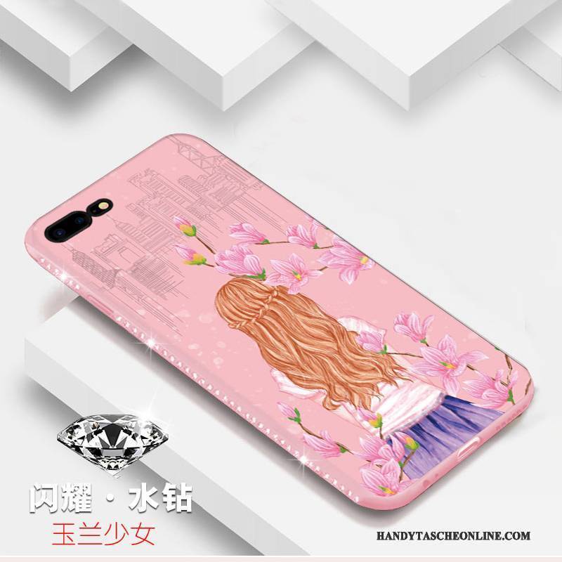 Hülle iPhone 8 Taschen Trend Rosa, Case iPhone 8 Silikon Anti-sturz Handyhüllen