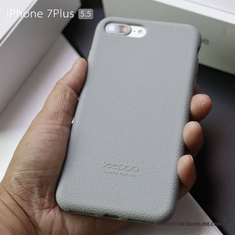 Hülle iPhone 8 Weiche Anti-sturz Handyhüllen, Case iPhone 8 Silikon Grau Stoff