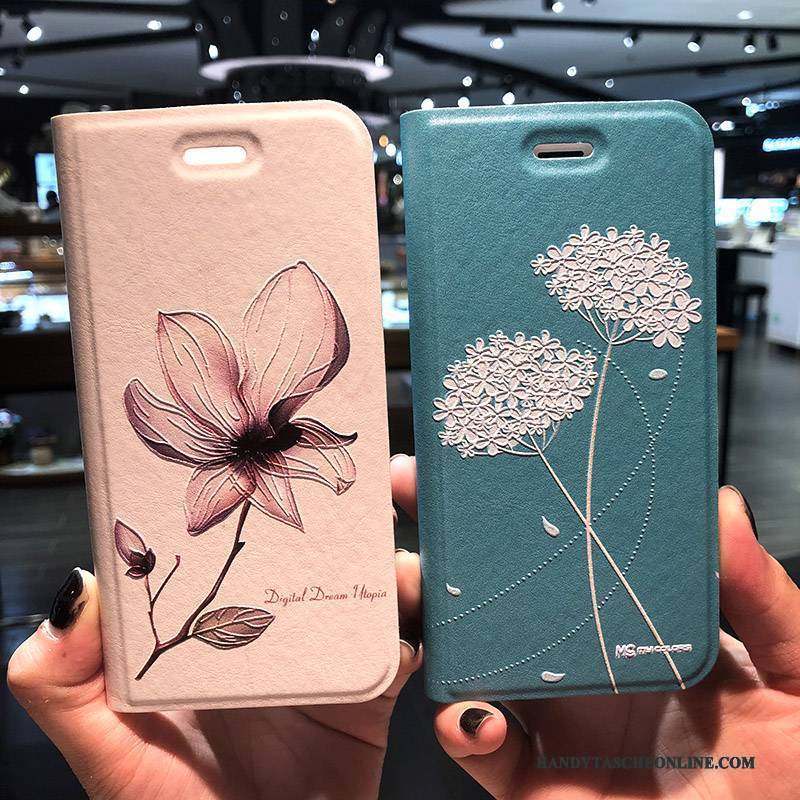 Hülle iPhone 8 Weiche Blau Hängende Verzierungen, Case iPhone 8 Halterung Trend Handyhüllen