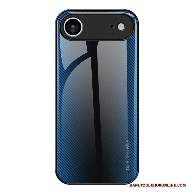 Hülle iPhone Air Handyhülle Gehärtetes Glas Carbonfaser