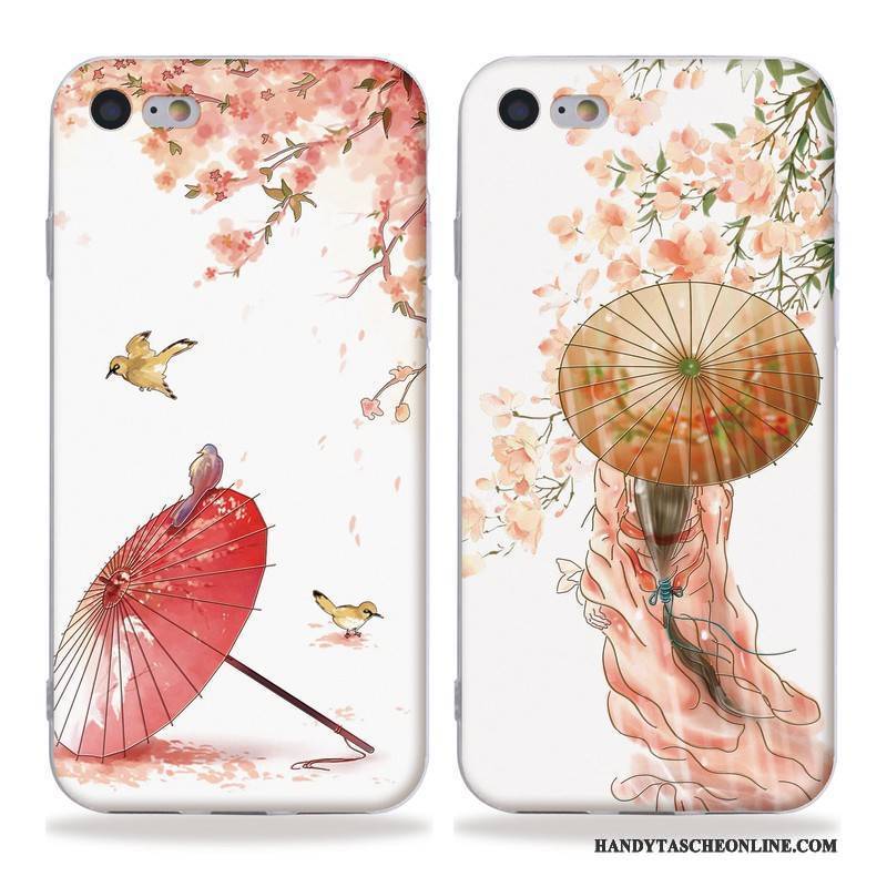 Hülle iPhone Se Silikon Wind Handyhüllen, Case iPhone Se Taschen Rot Chinesische Art