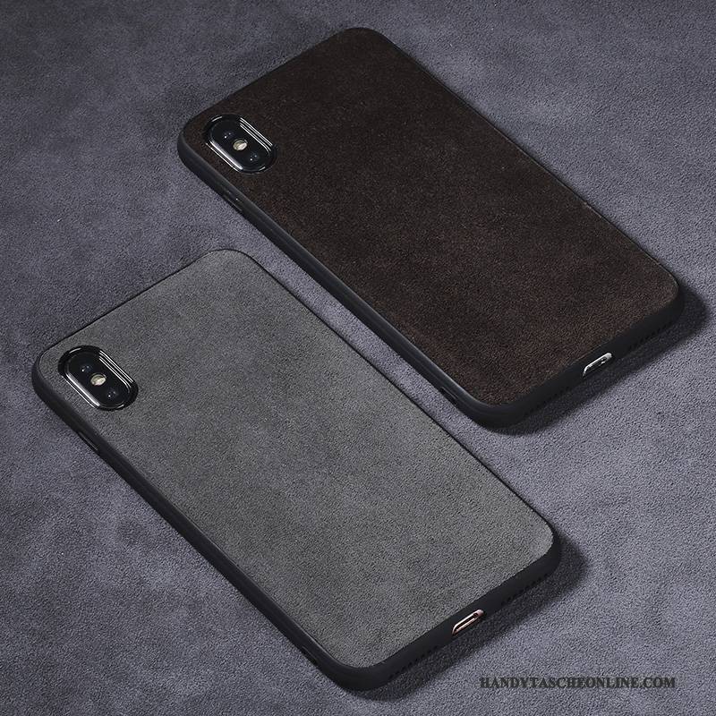 Hülle iPhone X Taschen Handyhüllen Neu, Case iPhone X Leder Netto Rot Trend