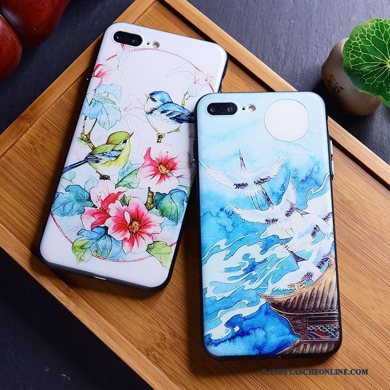 Hülle iPhone X Taschen Wind Kran, Case iPhone X Weiche Trend Handyhüllen