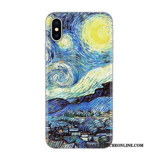 Hülle iPhone X Weiche Neu Handyhüllen, Case iPhone X Farbe Kunst Anti-sturz