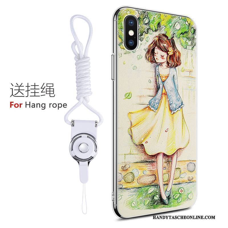 Hülle iPhone X Weiche Persönlichkeit Handyhüllen, Case iPhone X Prägung Neu Nubuck
