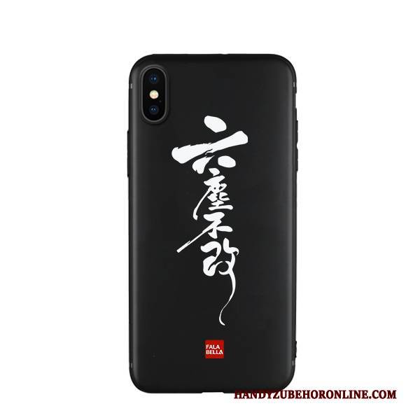 Hülle iPhone Xs Max Kreativ Handyhüllen Persönlichkeit, Case iPhone Xs Max Silikon Chinesische Art Trendmarke