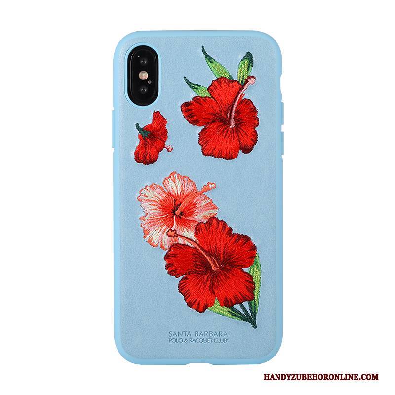 Hülle iPhone Xs Max Taschen High-end Persönlichkeit, Case iPhone Xs Max Kreativ Stickerei Trendmarke