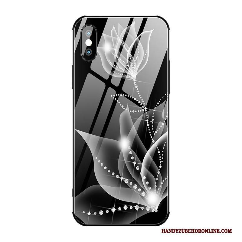 Hülle iPhone Xs Max Taschen High-end Stern, Case iPhone Xs Max Kreativ Anti-sturz Schwarz