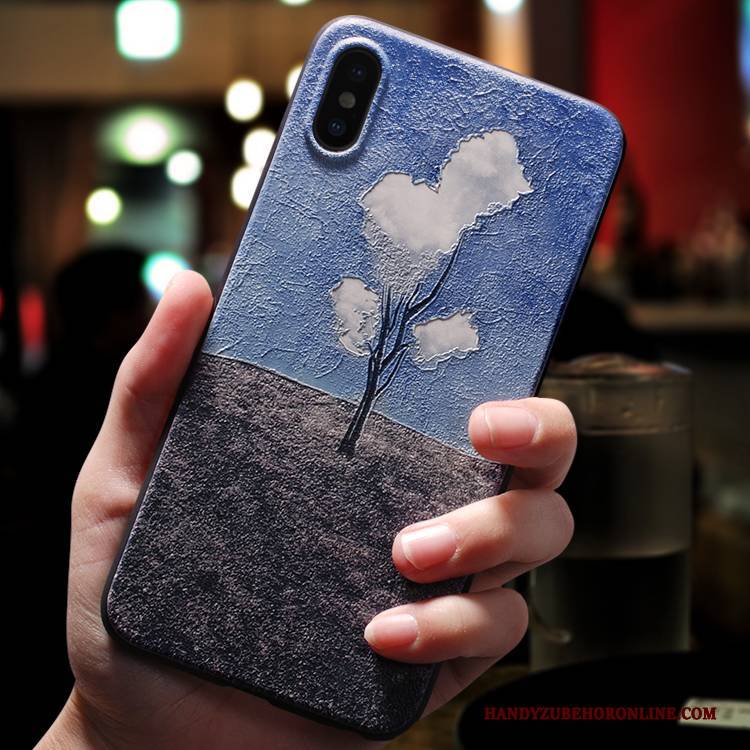 Hülle iPhone Xs Schutz Neu Schlank, Case iPhone Xs Silikon Handyhüllen Nubuck