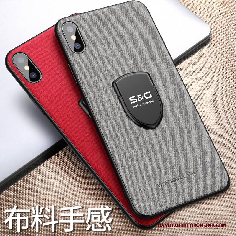 Hülle iPhone Xs Taschen Stoff Magnetismus, Case iPhone Xs Weiche Neu Anti-sturz