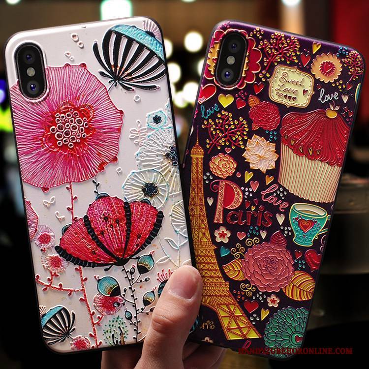 Hülle iPhone Xs Weiche Trendmarke Hängende Verzierungen, Case iPhone Xs Kreativ Neu Schlank