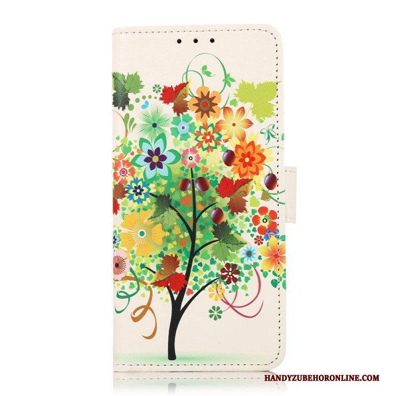 Lederhüllen Für Honor 50 Blühender Baum