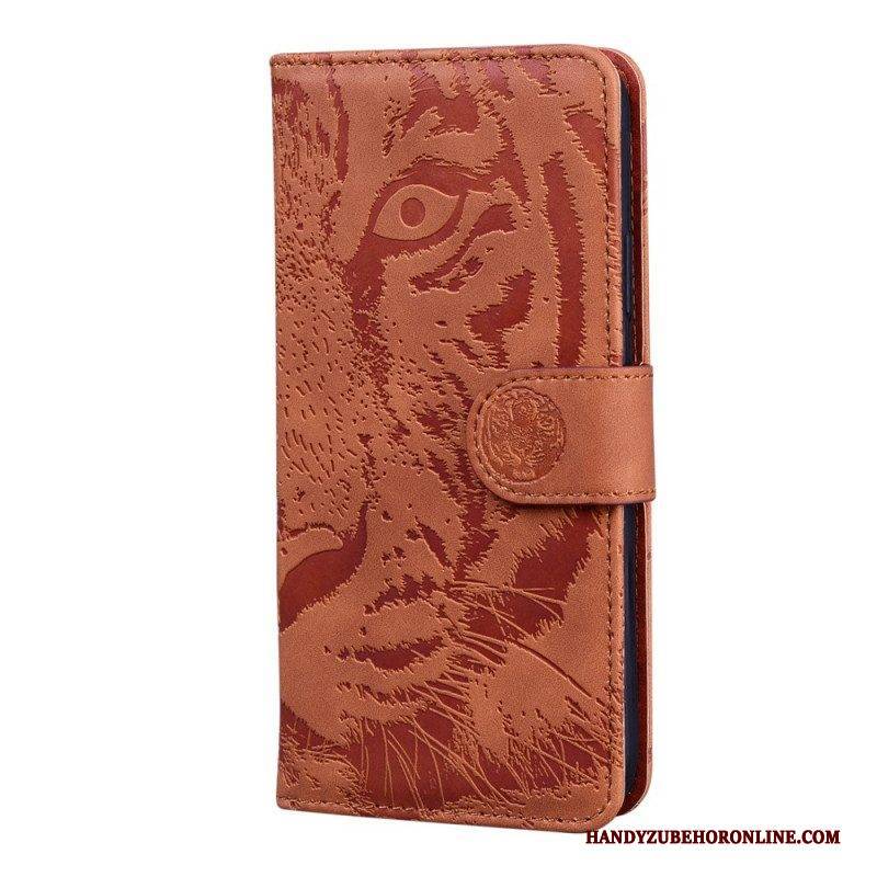 Lederhüllen Für Honor 50 Lite Tiger-gesichtsdruck