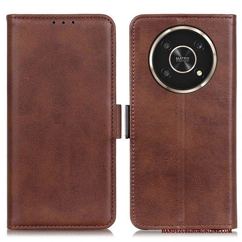 Lederhüllen Für Honor Magic 4 Lite 5G Flip Case Doppelte Klappe