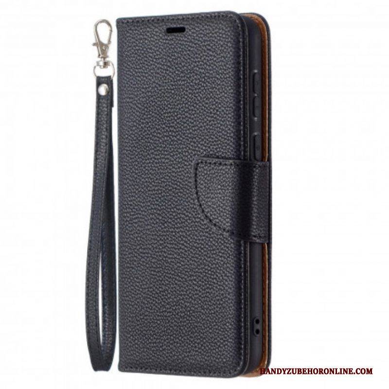 Lederhüllen Für Huawei P50 Flip Case Lychee Rabat Oblique