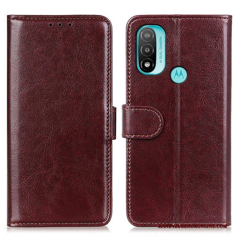 Lederhüllen Für Moto E40 / E30 / E20 Gefrorene Finesse