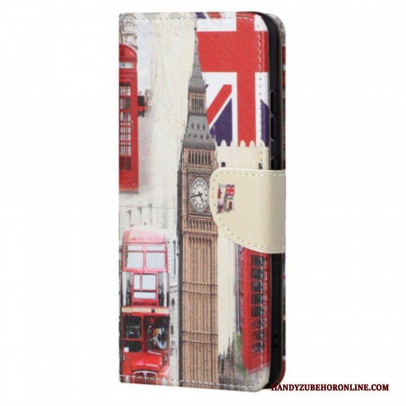 Lederhüllen Für Moto G71 5G Londoner Leben