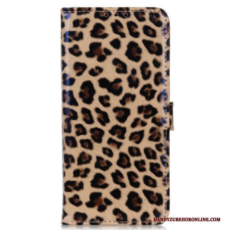 Lederhüllen Für Moto G73 5G Leopard