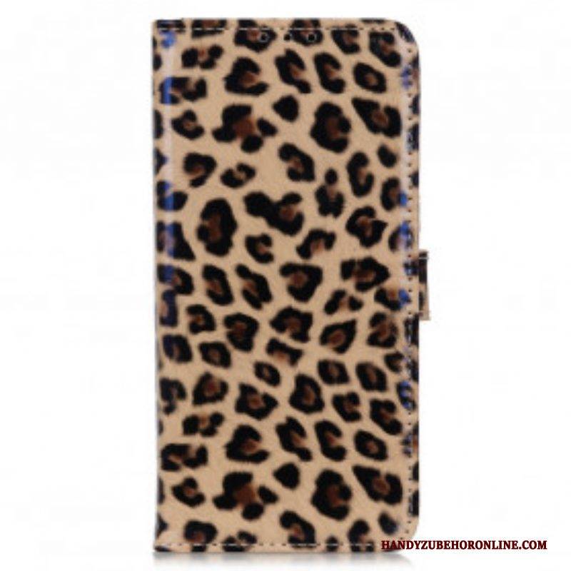 Lederhüllen Für Motorola Edge 20 Pro Leopard