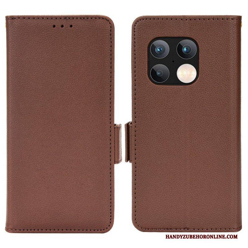 Lederhüllen Für OnePlus 10 Pro 5G Flip Case Klappe Double Litchi Neue Farben