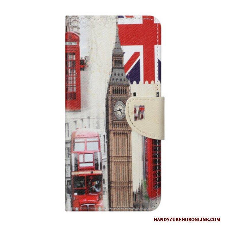Lederhüllen Für OnePlus Nord 2 5G Londoner Leben