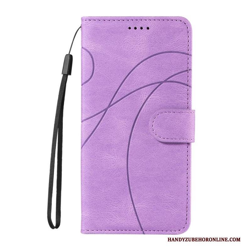 Lederhüllen Für Oneplus 13r Wellenmuster