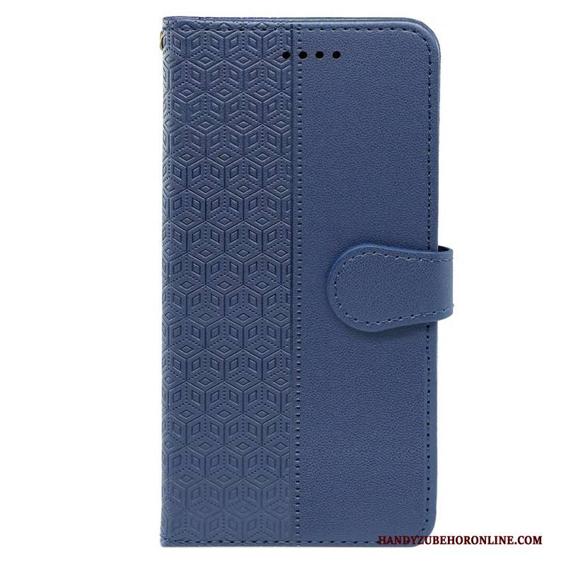 Lederhüllen Für Oneplus Nord 4 Kubisches Muster