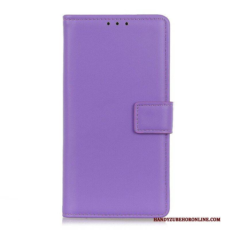 Lederhüllen Für Oppo A16 / A16s Schlichtes Kunstleder