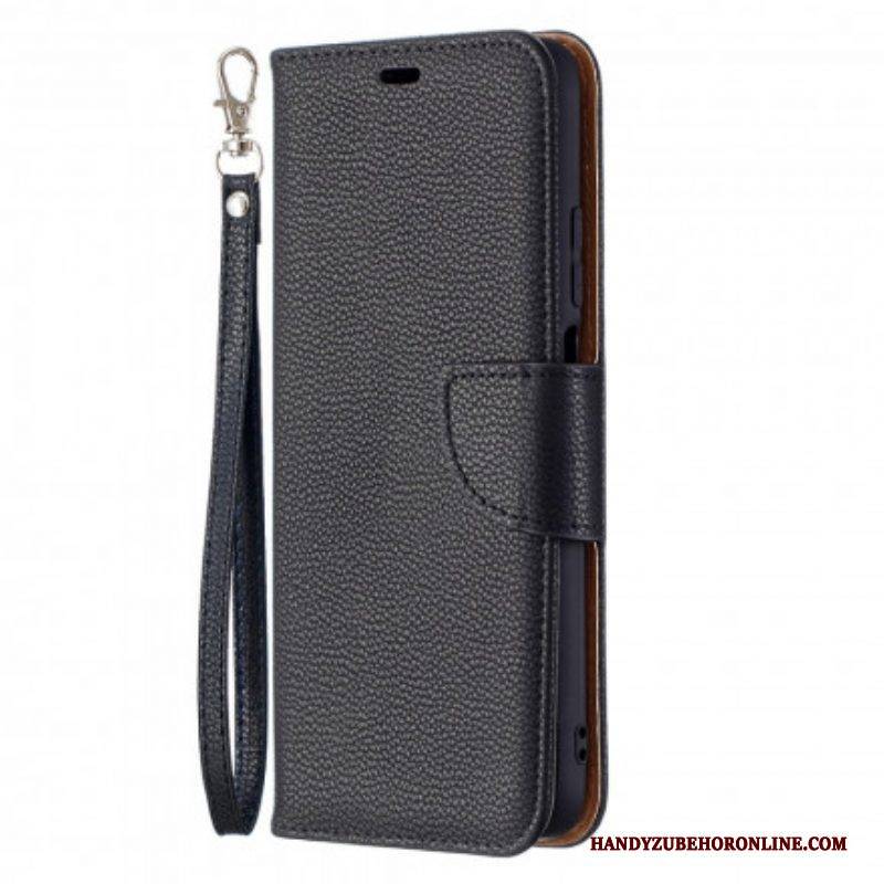 Lederhüllen Für Poco M3 Flip Case Lychee Rabat Oblique