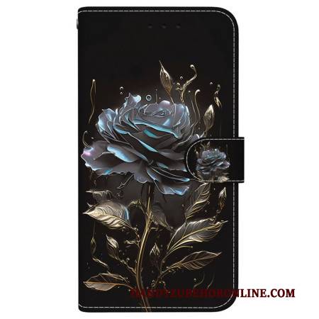 Lederhüllen Für Realme 14 5g Schwarze Rose