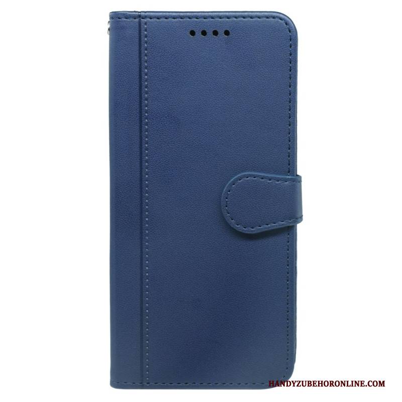 Lederhüllen Für Realme 14x 5g Paspelierung Und Riemen