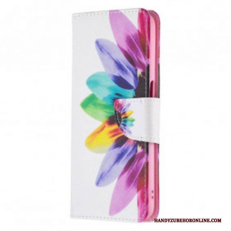 Lederhüllen Für Realme 8 5G Aquarellblume