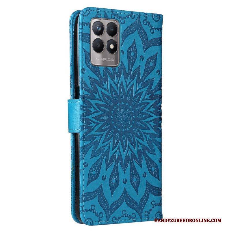 Lederhüllen Für Realme 8i Sonnenblume