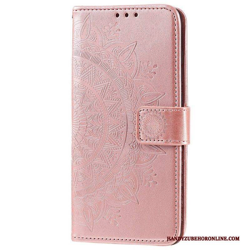 Lederhüllen Für Realme C35 Mit Kordel Riemchen-mandala