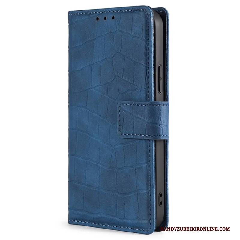 Lederhüllen Für Realme C71 Krokodilprägung