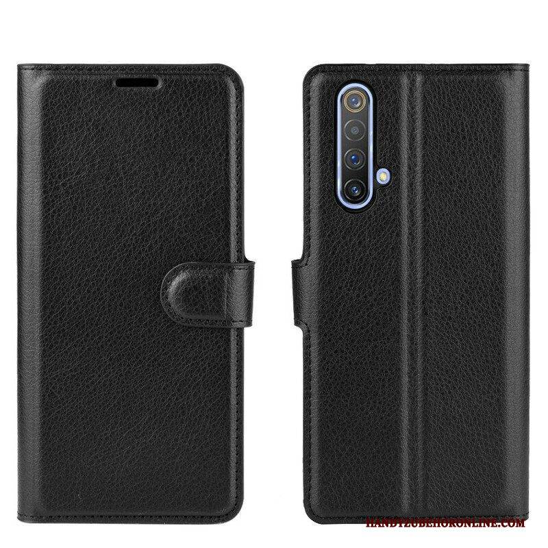 Lederhüllen Für Realme X50 Klassischer Litschi-effekt